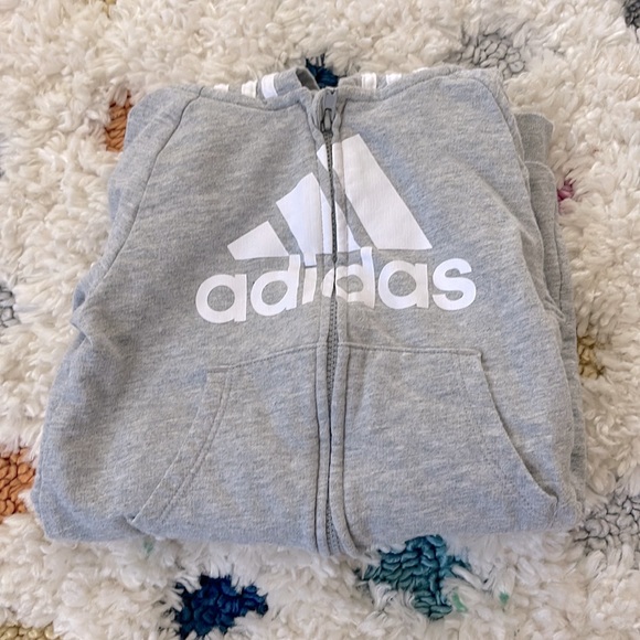 Adidas Zip Up Hooded Bodysuit Romper 6 Months - Picture 5 of 5